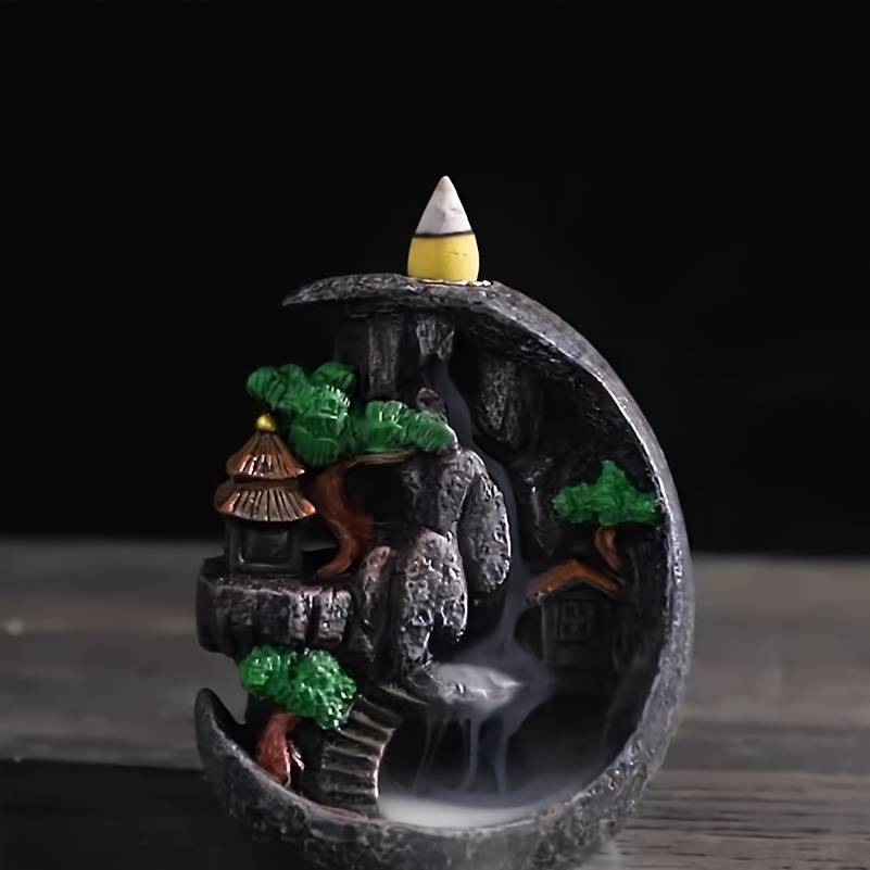 Incense Burner Model  Small Bridge Flowing Water