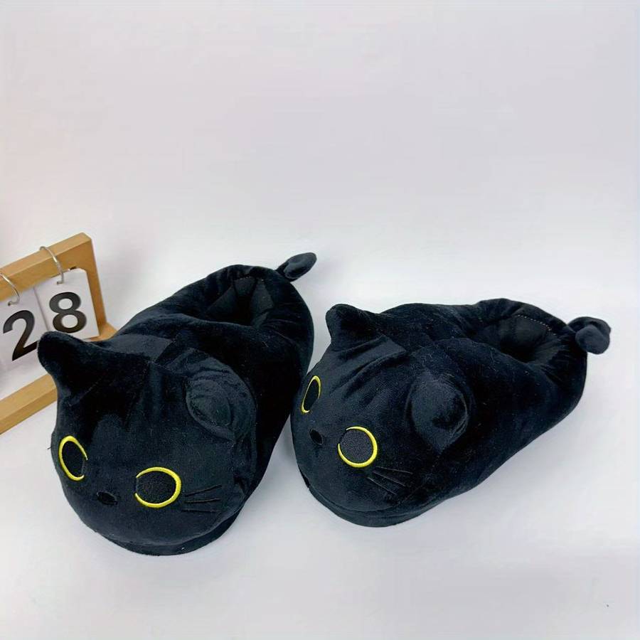 Cotton Slippers Color Black Sizeuk 8.5