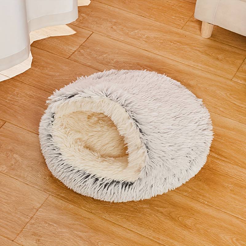 Pet supplies color Shell Nest Gradient Light Gray size 40cm  recommended curl sleep within 4 catties