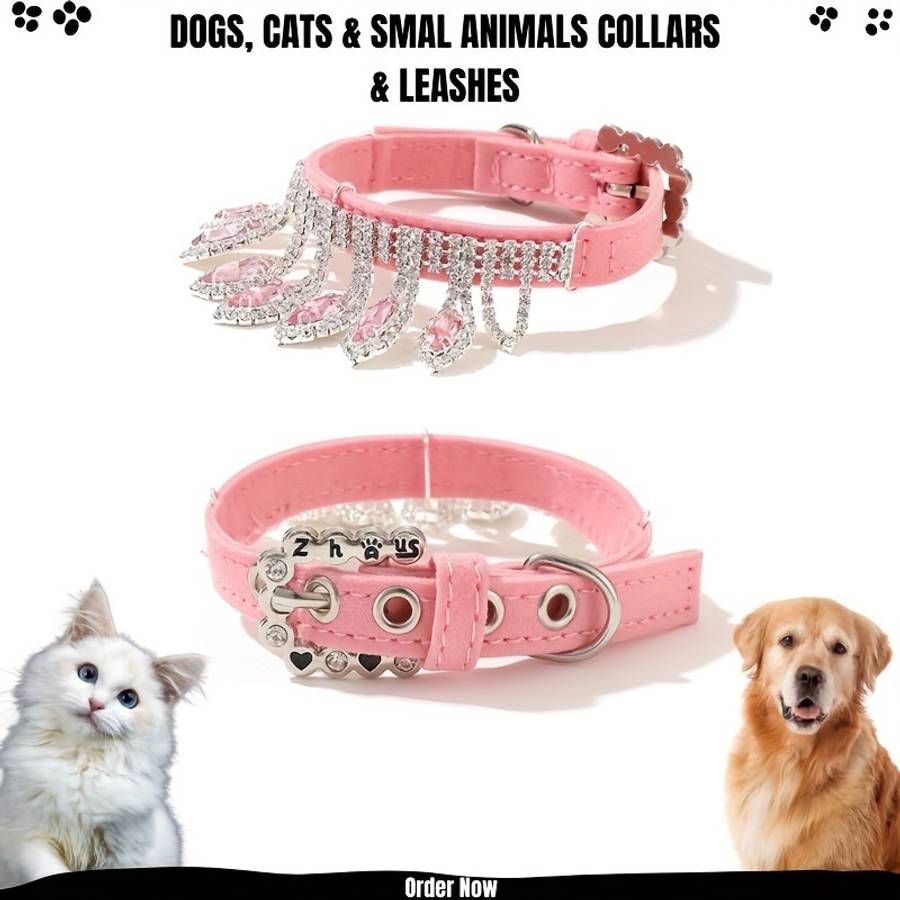 Dog Leash Color Pink Color Size Collar1823.5Cmxs