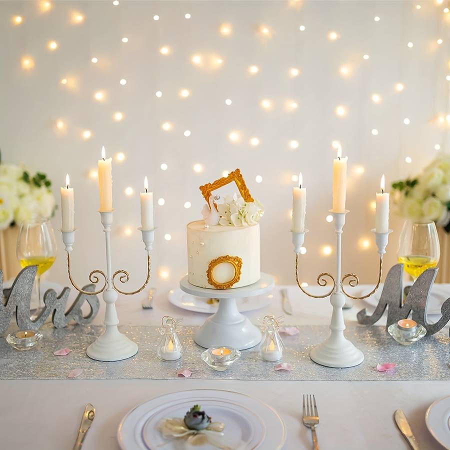 Wedding Supplies Color Golden Model 5 Arm 2Pcs