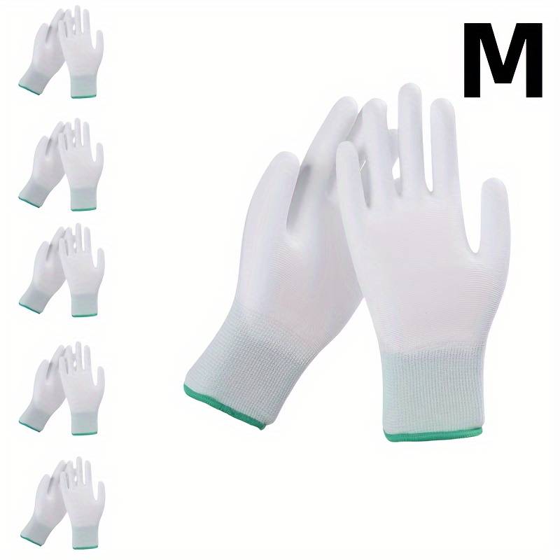 6 Pairs Green Size M Multi Purpose Work Gloves