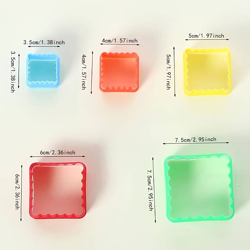 Suitable For Baking Molds Style Wave Squarex5