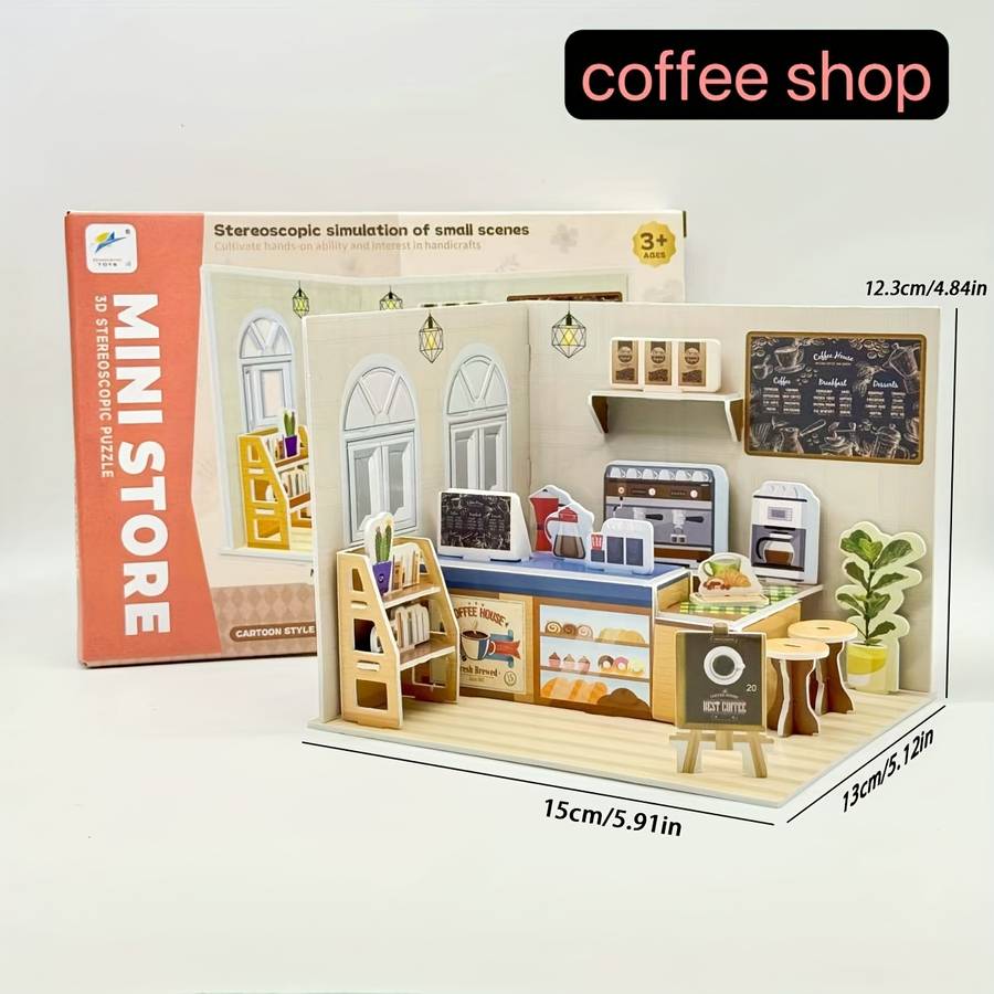Building Toy Architectural Model Toy Set Style Pastry Shop Set   30Pcs