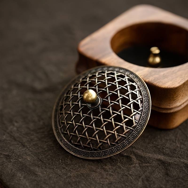 Incense Burner Style  Solid Wood Round Stove
