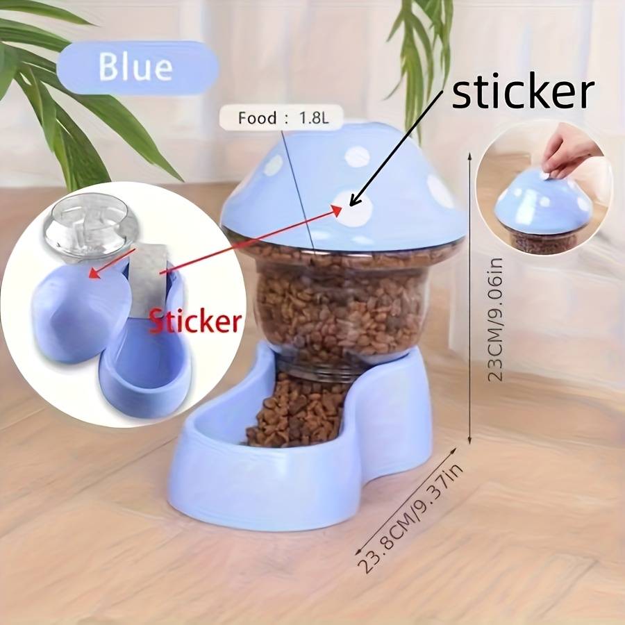 Pet supplies color  Waterer and feeder two    piece set  blue