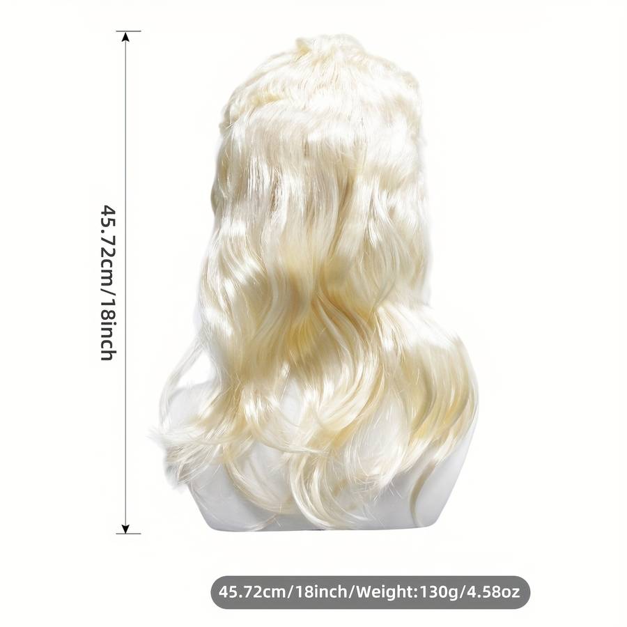 Brown-1 Mens Wigs Hair Length 45.72Cm