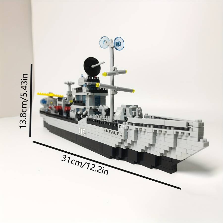 3D Jigsaw Puzzle Model Ship Color Blue Boat 800Pcs