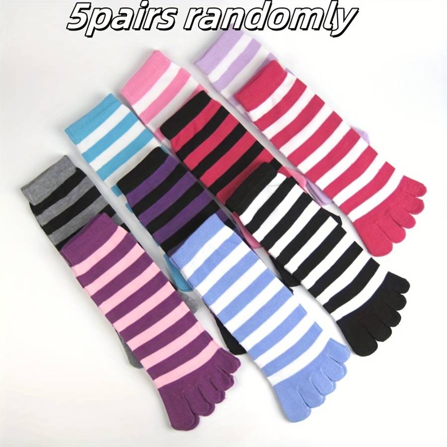 Women S Socks Color Random 5 Pairs Size Asian Onesize