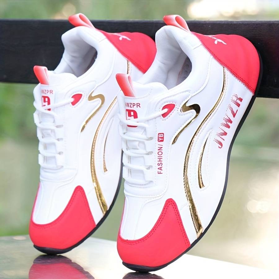 Women S Sneakers Color White Red Sizeuk 6.5