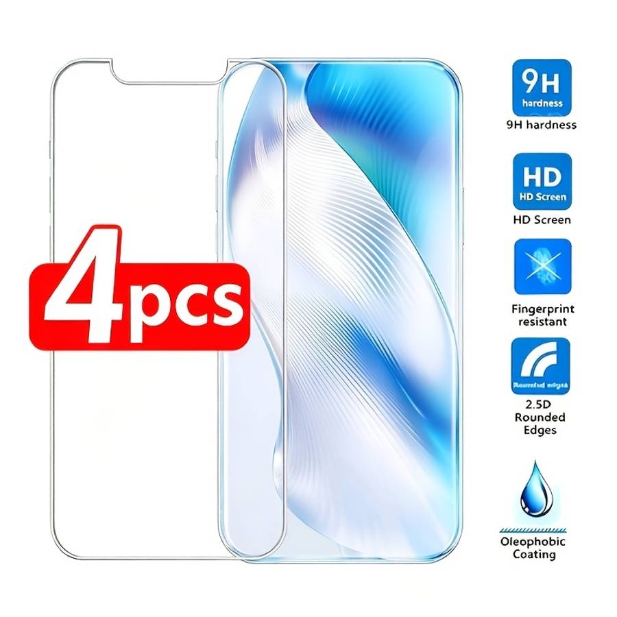 Screen Protector Color 4 Piecestransparent Compatible Model Iphone 13 Pro Max