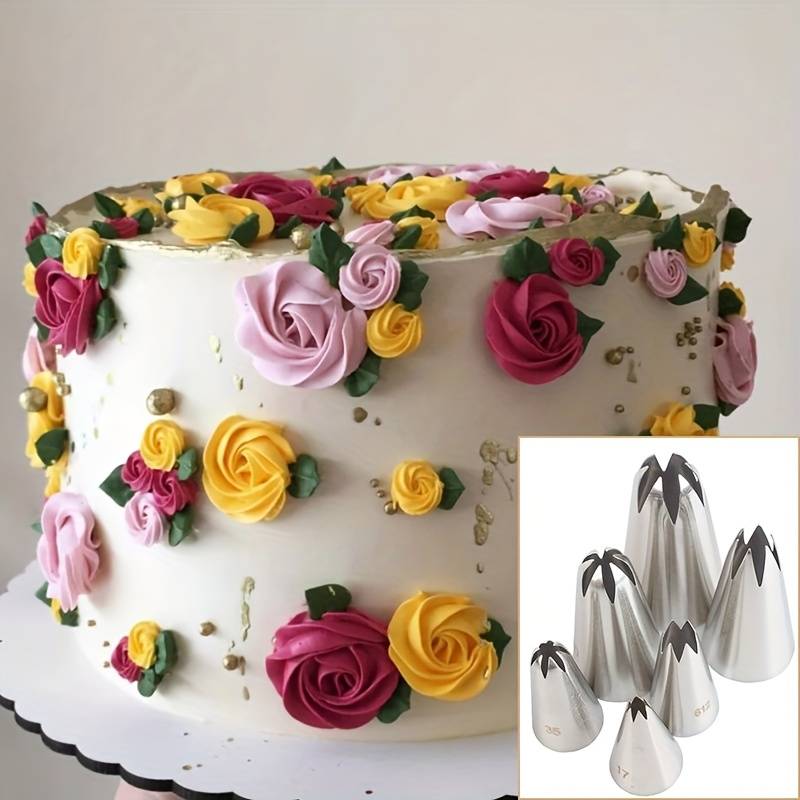 Professional Cake Decorating Head Model 6 Teeth 6Pcs