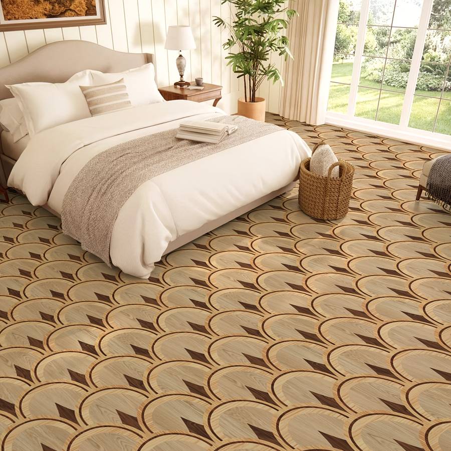 Self Adhesive Floor Stickers 40*120Cm*1Roll Retro Wood Grain