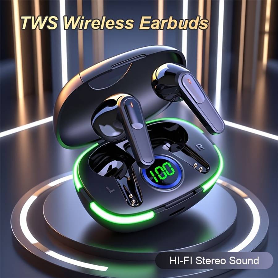 Rechargeable Wireless Earbuds Headphones Headset