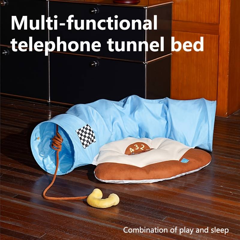 Pet Supplies Style Retro Telephone Pet Tunnel Bed