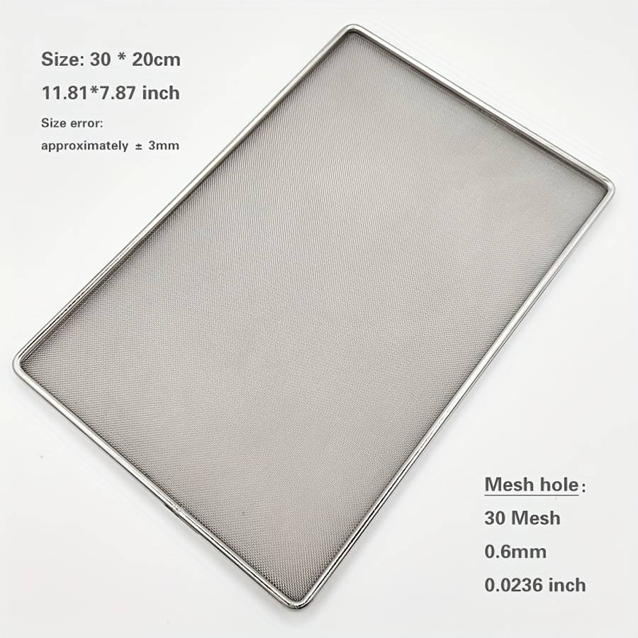 Grilling Net Model 30*20Cm11.81*7.87 Inch Size 0.6Mm Hole0.0236In Hole