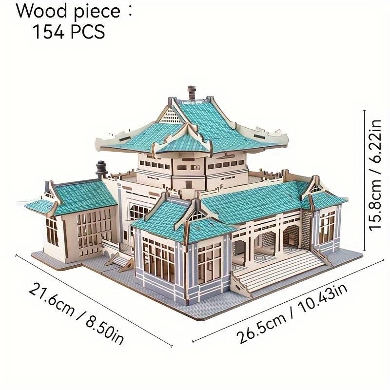 Building Toy Architectural Model Toy Set Style Wuhan University
