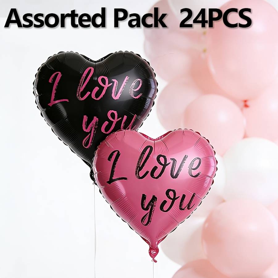 50Pcs Unique Superior Premium Inch Heart Shaped Balloons For Wedding Events
