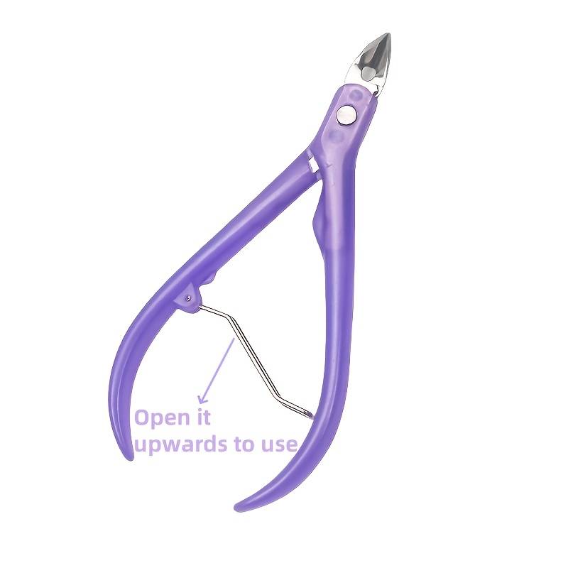 1pc Hypoallergenic Stainless Steel Nail Clippers Super Sharp Blade Ideal for Cuticle and Dea