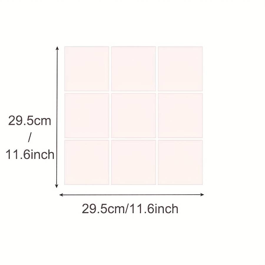 Floor Stickers Color Pink Size 29.5X29.5Cm Is 11.6X11.6Inch