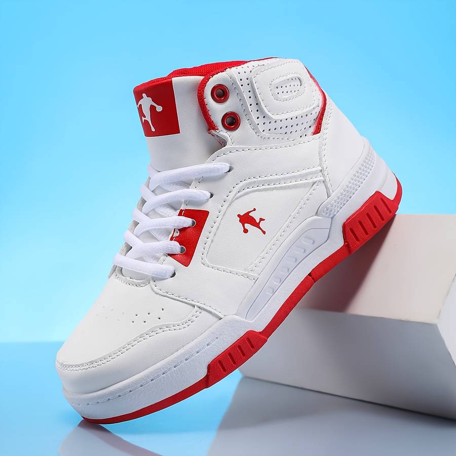 Basketball Shoes Color White Red Sizeuk 3 Big Kid