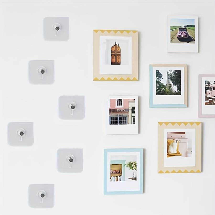 4 16 32 Hangers Waterproof Rustproof Damage Free Hanging Hangers Style Photo Frame Stickers