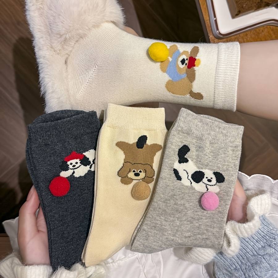 Women S Socks Color Five Pairs Size Asian Onesize
