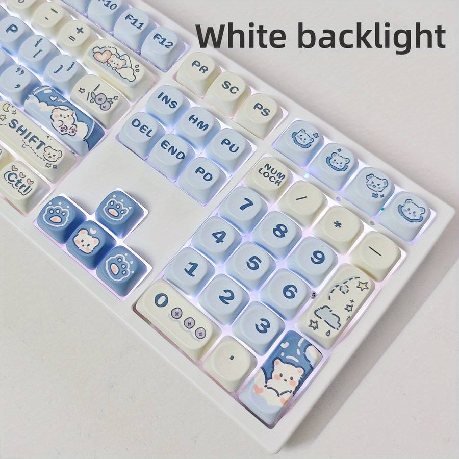 Keyboard Color Ice Cream Bear   Blue Switch