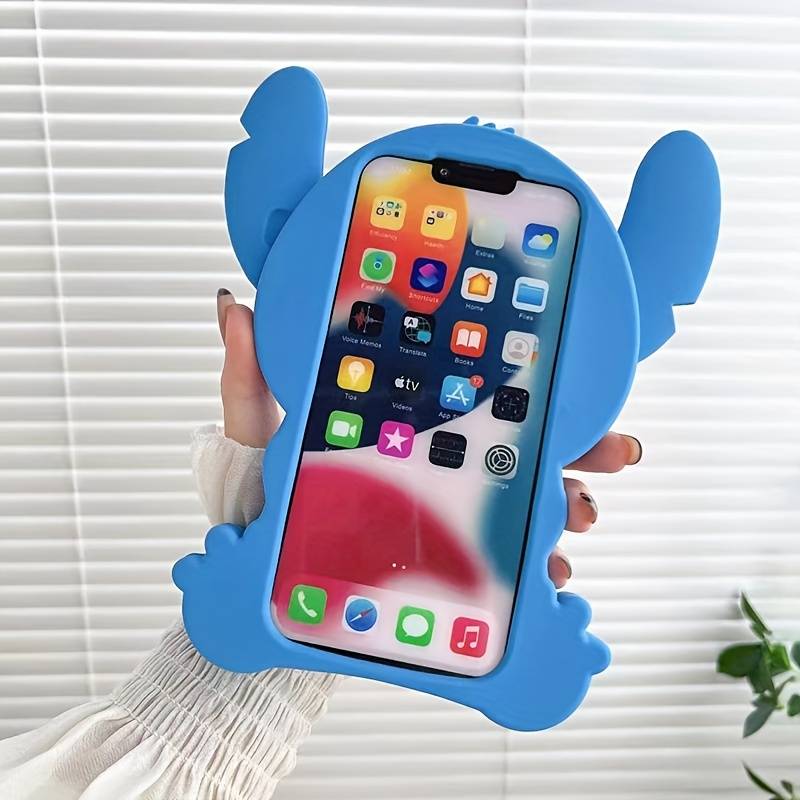 1Pc Blue For iPhone 7 Plus 8 Plus Three Dimensional Phone Case