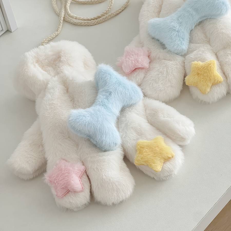 Gloves Color White Modelfive-Finger Bone Gloves