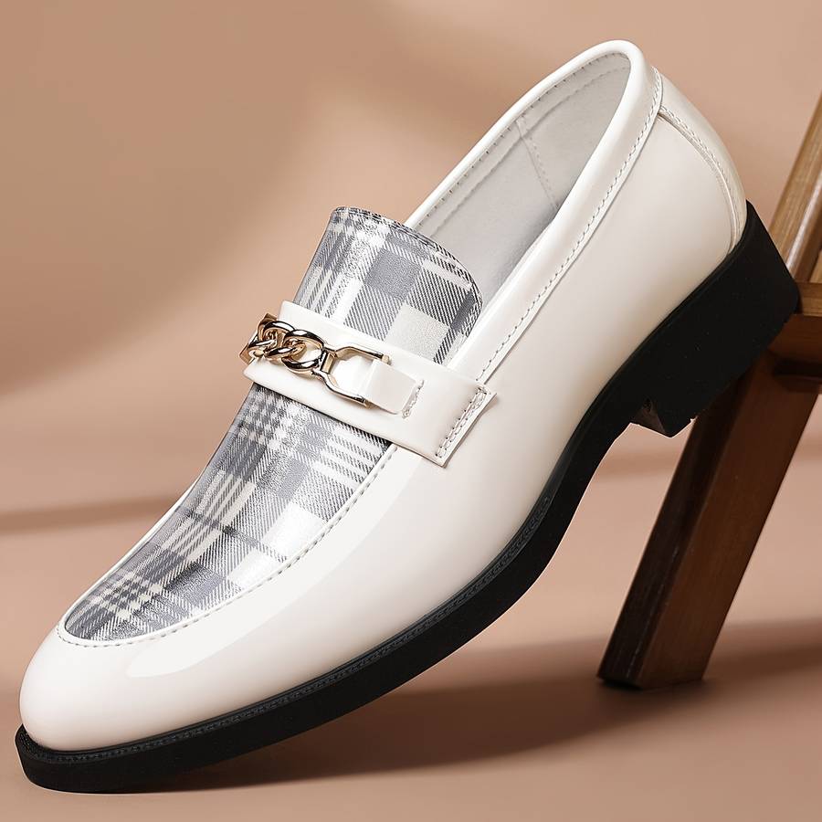 Mens Leather Shoes Color White Sizeuk 8