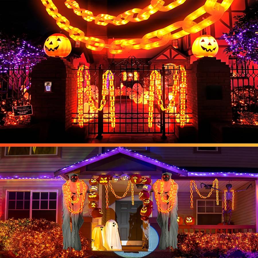 Halloween Decorations Model Waterproof Plastic Chain String Lights