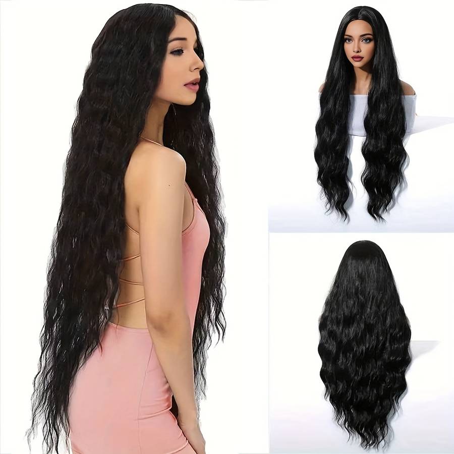 Women S Wigs 1B Hair Length81.28Cm