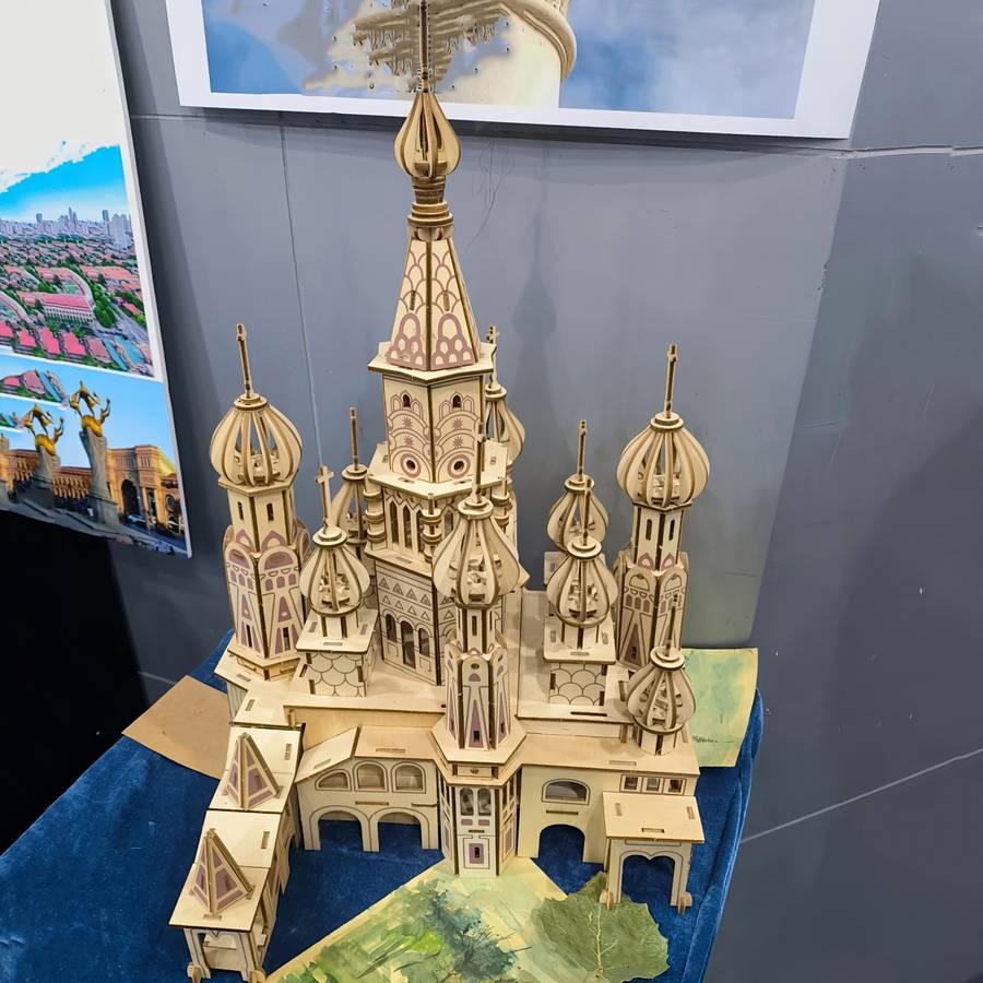 3D Building Model Puzzle Set Items 3D Wooden Jigsaw Puzzle
