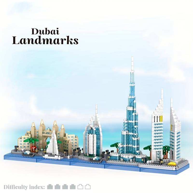 Building Toy Architectural Model Toy Set Quantity 2220Pcs