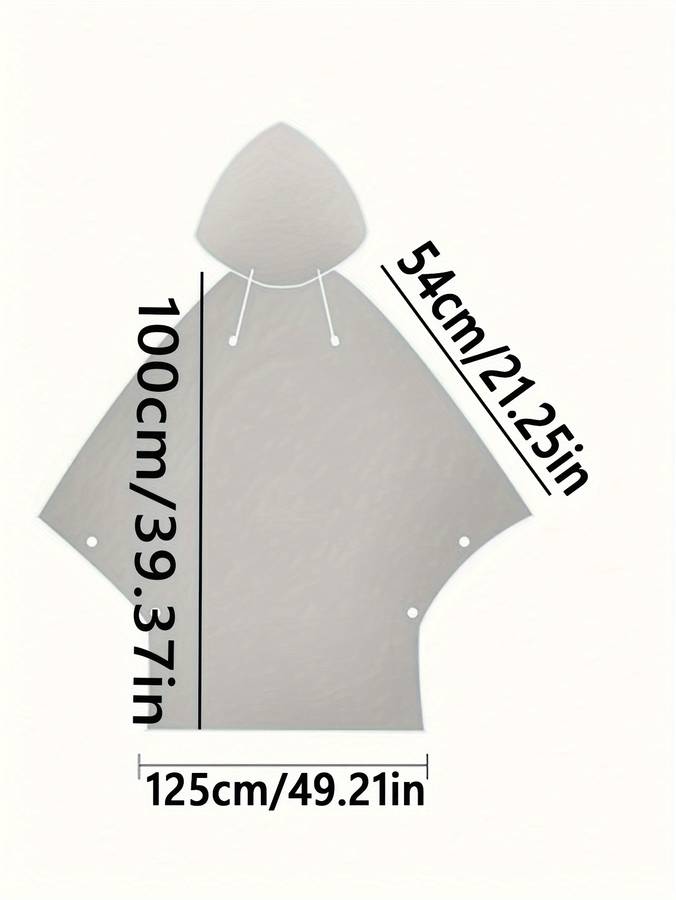 Raincoat Dark Gray Size Onesize