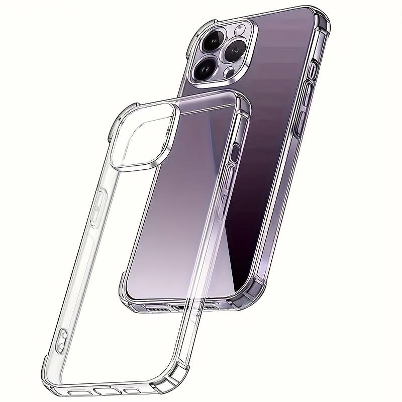1pc Transparent For iPhone 15 Pro Ultra-Thin Clear Tpu Case