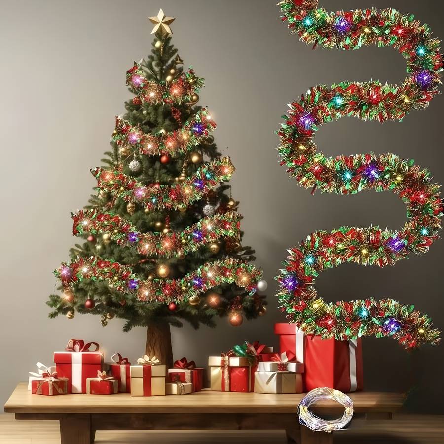 Led Christmas Garland Lights Metallic 5