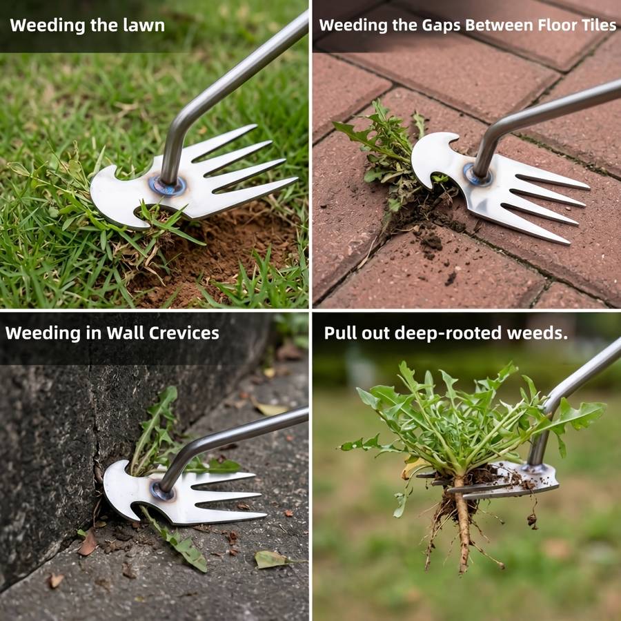 Garden Supplies Quantity 2Pcs: 50Cm Thickened Weeding Rake Multi Functional Tape