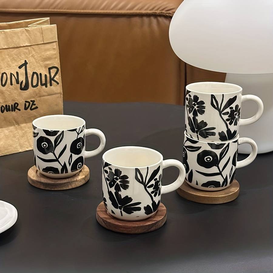 Water Cup Style Black Print