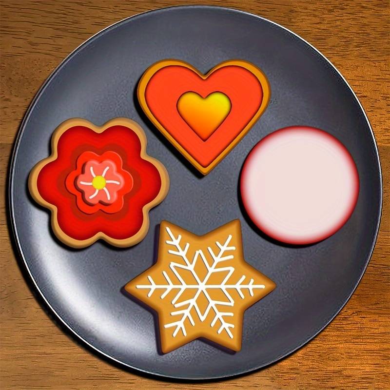 Suitable For Baking Molds Color 12Pcs Stainless Steel Cookie Cutters