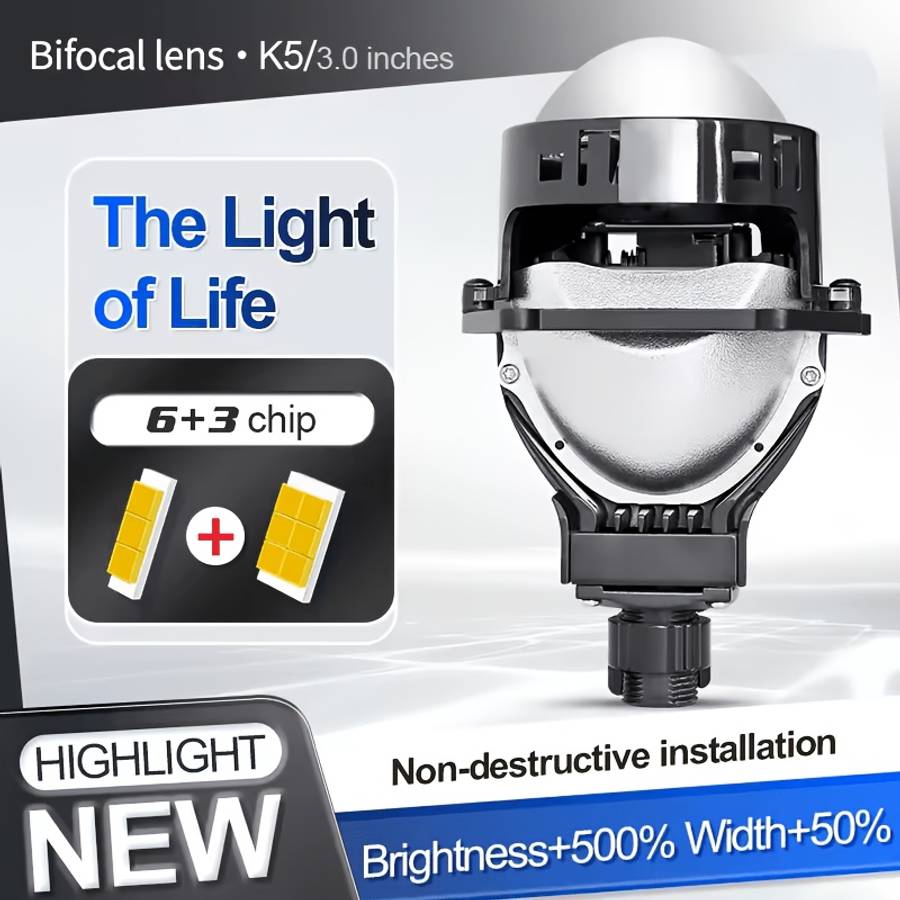 Car Lights Model 2Pcs Projector Light