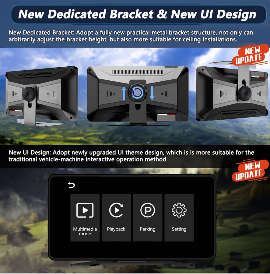 Dashcam Color Camera Monitor Kit