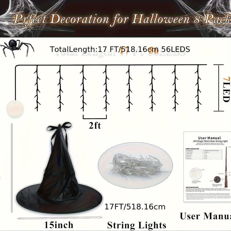 Halloween Decorations Quantity 8Pcs