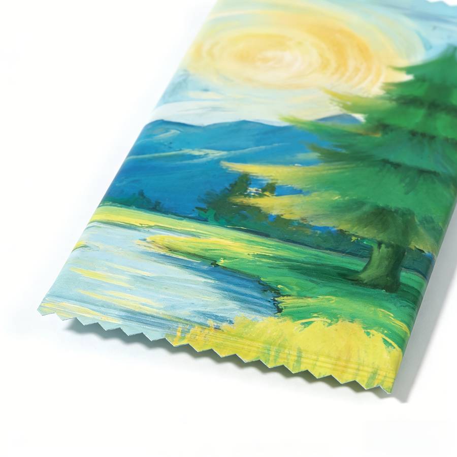 Wet Wipes Style Oil Painting Pattern Single Piece Of Wet Wipes Quantity14Pcs