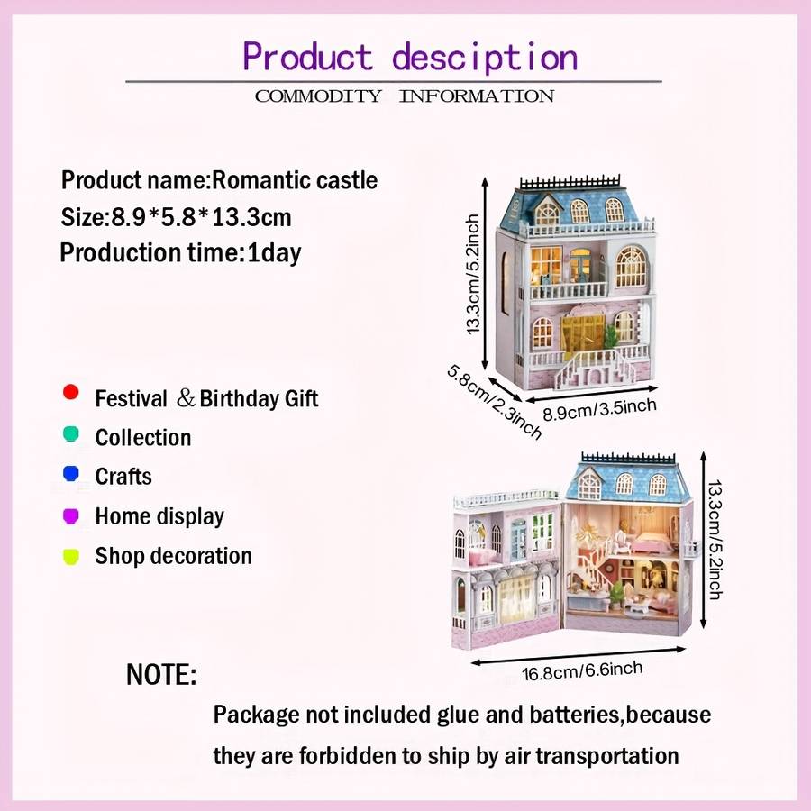 Building Toy Architectural Model Toy Set Style Pink