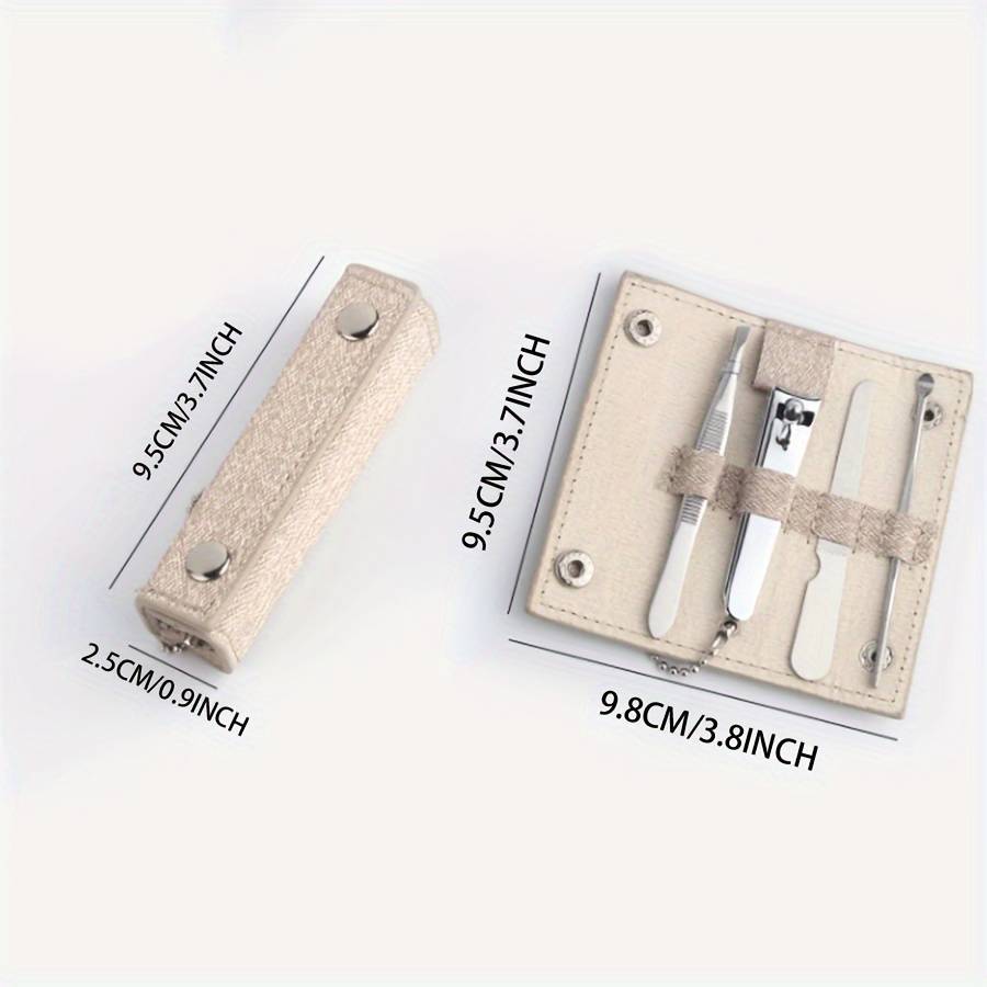 4pcs Carbon Steel Stainless Steel Beauty Tool Kit Hypoallergenic No Electricity or Battery Ne