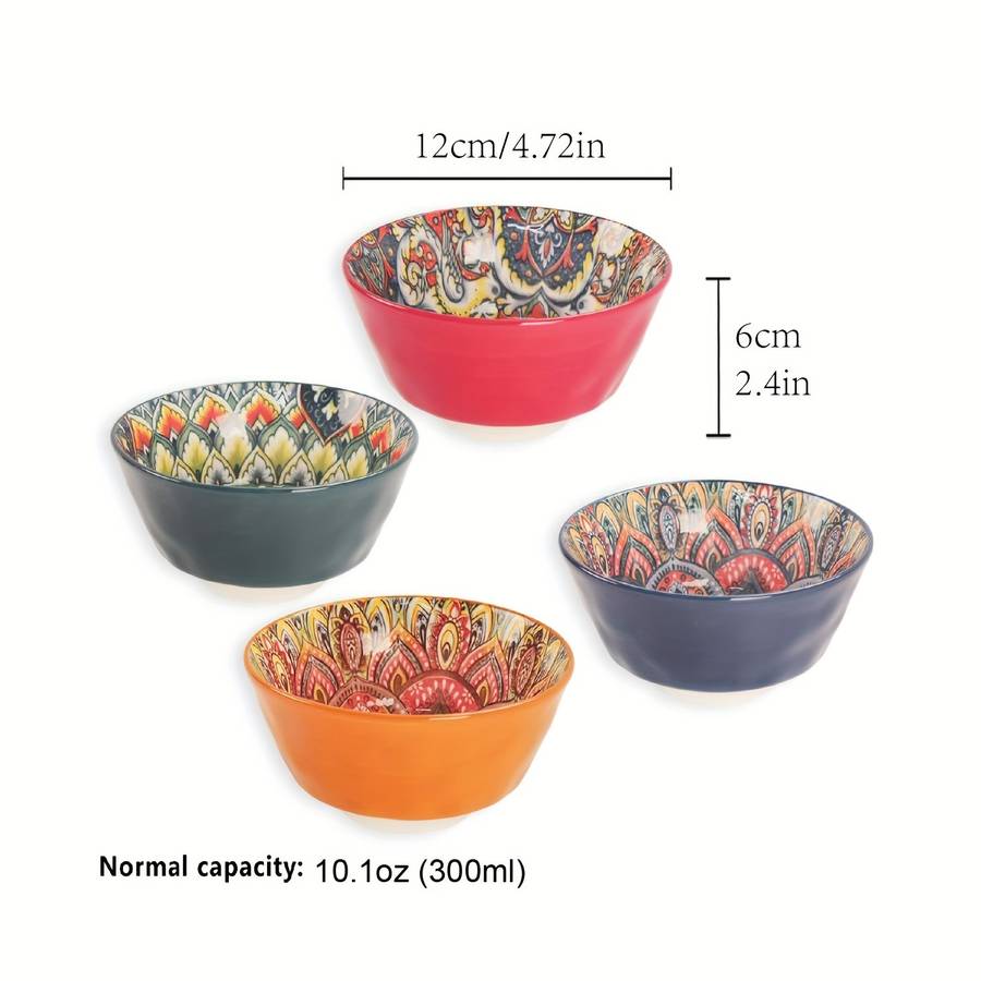 Bowl Color 4Pcs Mixed Color