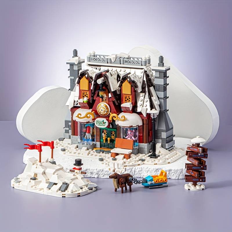 Building Toy Architectural Model Toy Set Style Santa S House