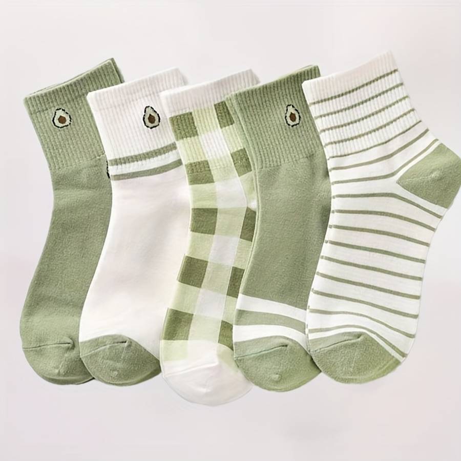 Women S Socks Color Mixed Color5 Pairs Size Onesize